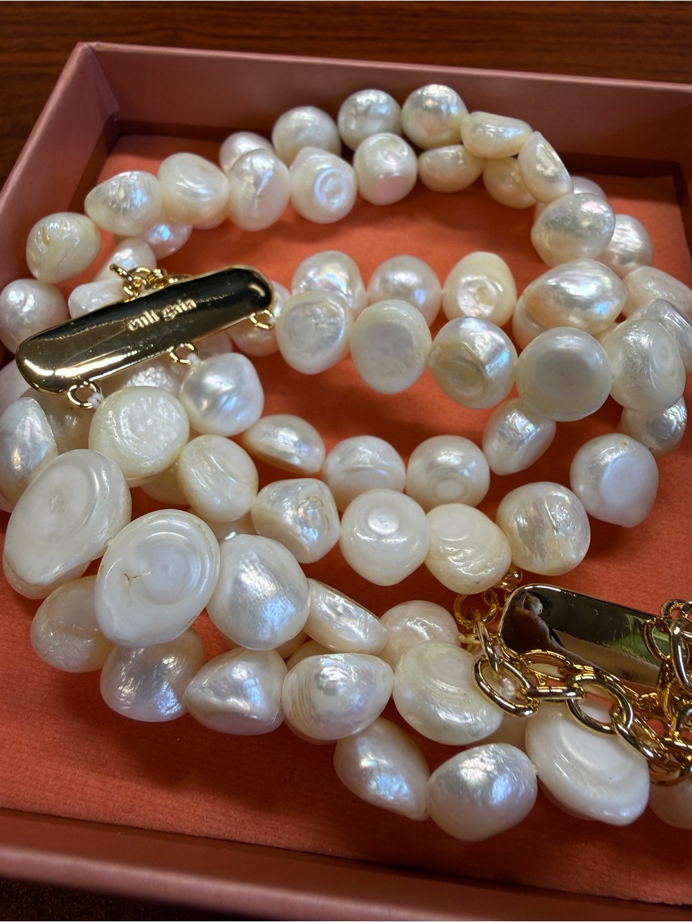 Cult Gaia Nora Pearl Choker Necklace Freshwater Keshi Wedding Bridal Classic - Picture 6 of 7